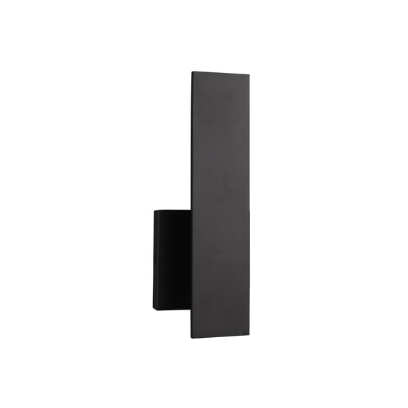 Craftmade 12 in. 1 Light Integrated LED Midnight Finish Outdoor Wall Lantern Sconce