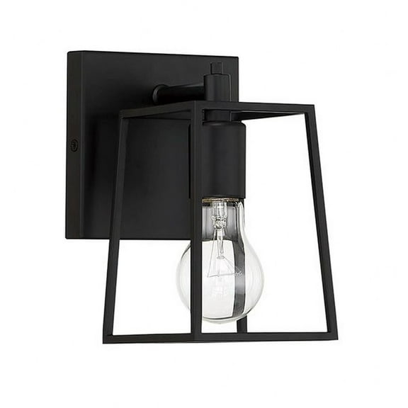 12105FB1 Craftmade Lighting Dunn - 1 Light Wall Sconce In Transitional Style-7.88 Inches Tall and 5.13 Inche Wide-Flat Black Finish