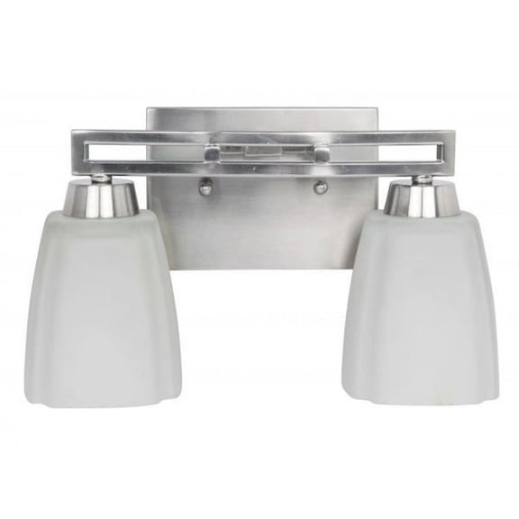Craftmade 14912BNK2 Two Light 12 inch Brushed Satin Nickel Vanity Light