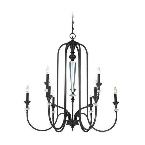 Craftmade 26729 Boulevard Two Tier 9 Light Candle Style Chandelier - Bronze
