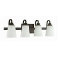 thumbnail image 1 of 41904-ESP Craftmade Lighting Grace 4 Light Transitional/Modern & Contemporary Bath Vanity - 27.5 inches wide by 8 inches high-Espresso Finish-White, 1 of 3