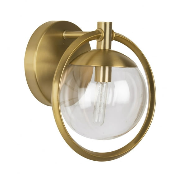 45501-SB Craftmade Lighting Piltz 1 Light Transitional/Modern & Contemporary Bath Vanity - 10.13 inches wide by 9.13 inches high-Satin Brass Finish