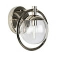 thumbnail image 1 of 45501-PLN Craftmade Lighting Piltz 1 Light Transitional/Modern & Contemporary Bath Vanity - 10.13 inches wide by 9.13 inches high-Polished Nickel, 1 of 2