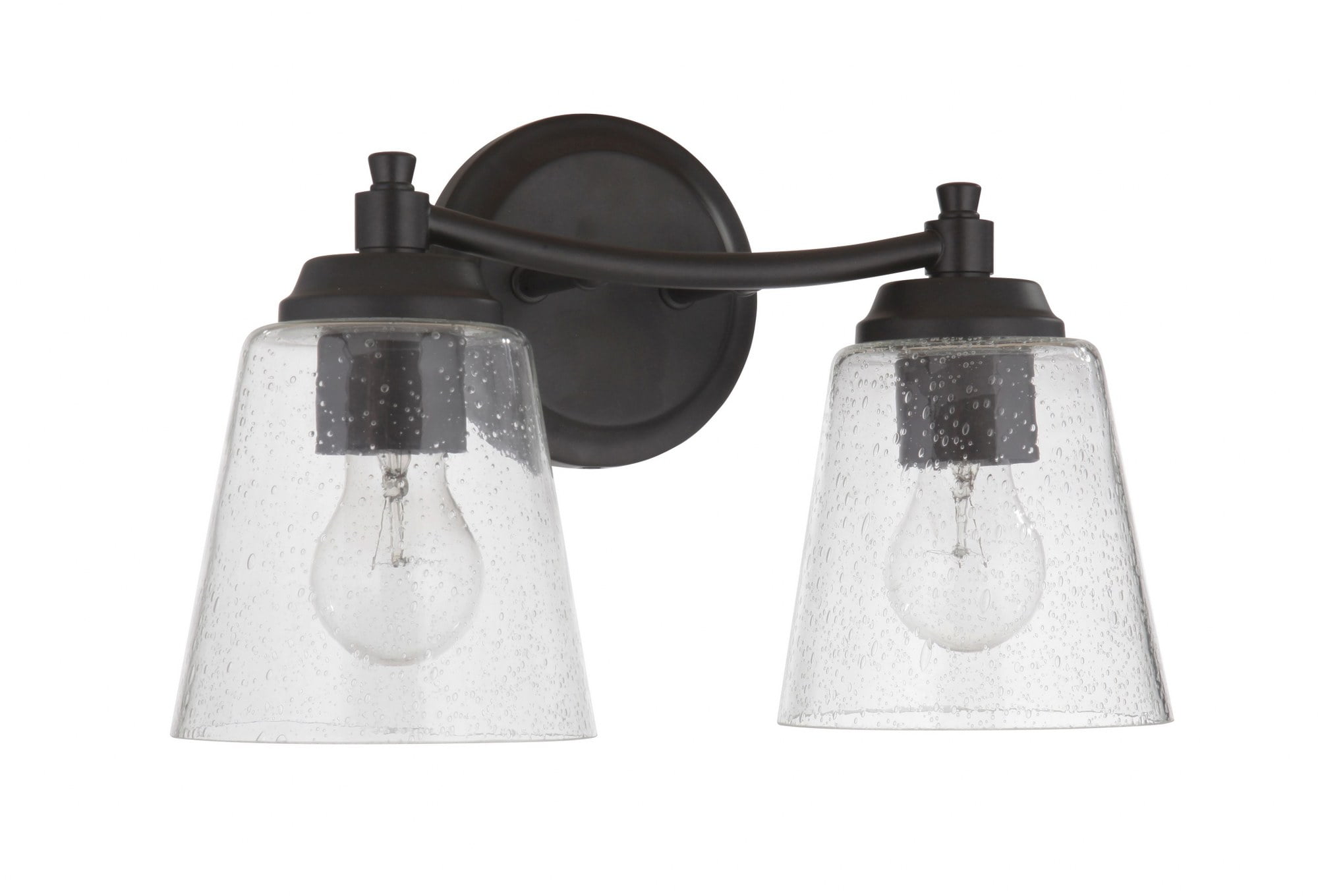 Tyler 14" Black Polished Nickel Wall Light with Clear Glass Shade