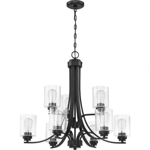 Craftmade 50529 Bolden 9 Light 29" Wide Chandelier - Black