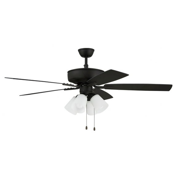 Craftmade  52" Pro Plus 114 Ceiling Fan Espresso w/ Espresso/Walnut Blades - Pull Chain