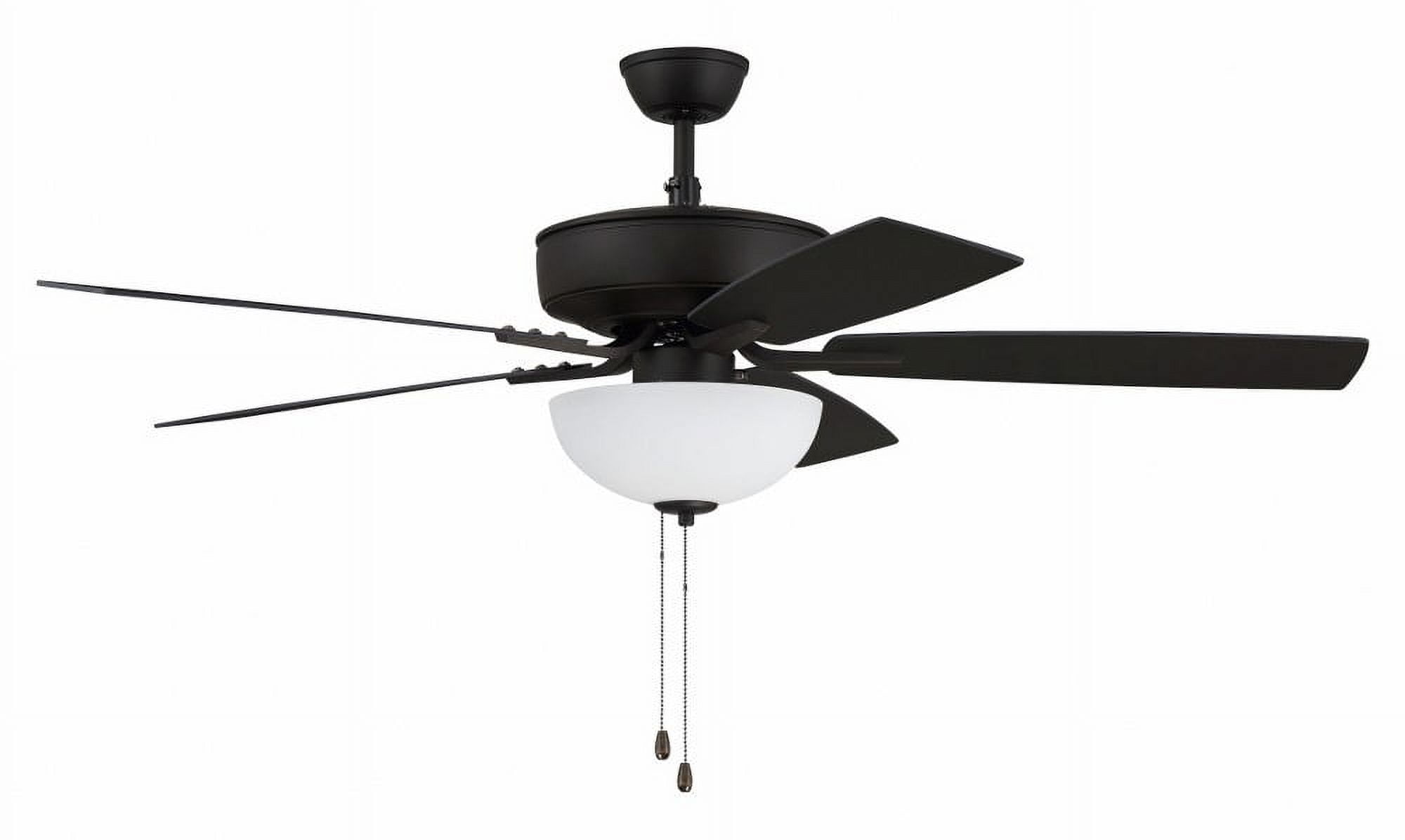 Espresso 52'' Ceiling Fan with Reversible MDF Blades and LED Light