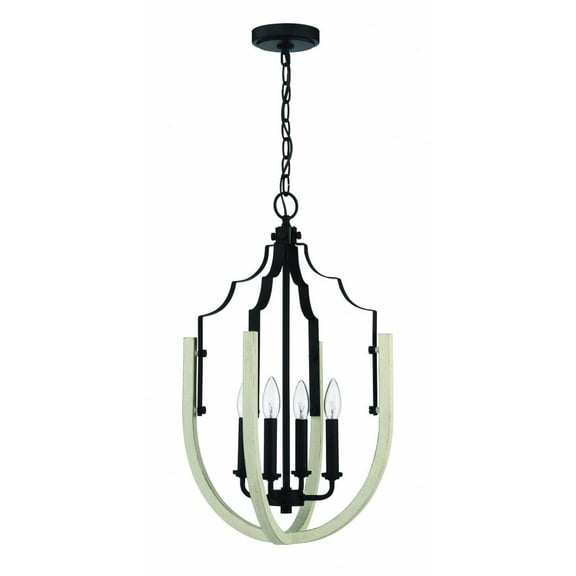 Craftmade 52975 Flynt 5 Light 40" Wide Taper Candle Chandelier - Black