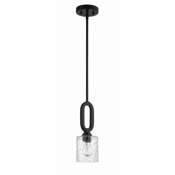54291-FB Craftmade Lighting Collins - 1 Light Mini Pendant-Flat Black Finish