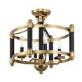 thumbnail image 1 of Craftmade 54854 Stanza 4 Light 18" Wide Semi-Flush Ceiling Fixture - Black, 1 of 7