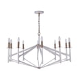 thumbnail image 1 of Craftmade 55510-MWWSB The Reserve 10 Light 43" Wide Taper Candle Style Chandelier - Matte, 1 of 2