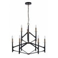 thumbnail image 1 of Craftmade 55529 The Reserve 9 Light 32" Wide Taper Candle Style Chandelier - Black, 1 of 4