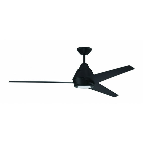 Craftmade 56" Acadian Ceiling Fan Flat Black - Pull Chain