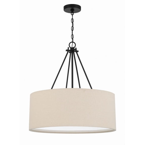 Craftmade 56594 Duke 3 Light 24" Wide Pendant - Black