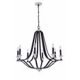 thumbnail image 1 of Craftmade 57628 Esme 8 Light 32" Wide Taper Candle Style Chandelier - Flat Black / Matte, 1 of 3