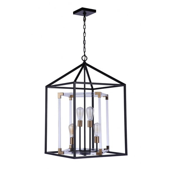 Craftmade 58094 Aaron 4 Light 19" Wide Pendant - Black