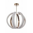 thumbnail image 1 of Craftmade 58891-SB-LED Unwind 34" Wide Led Suspension Pendant - Brass, 1 of 7