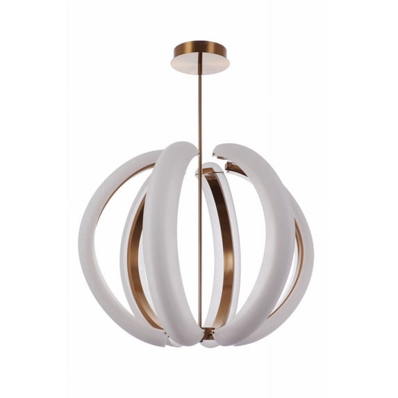 Craftmade 58891-SB-LED Unwind 34" Wide Led Suspension Pendant - Brass