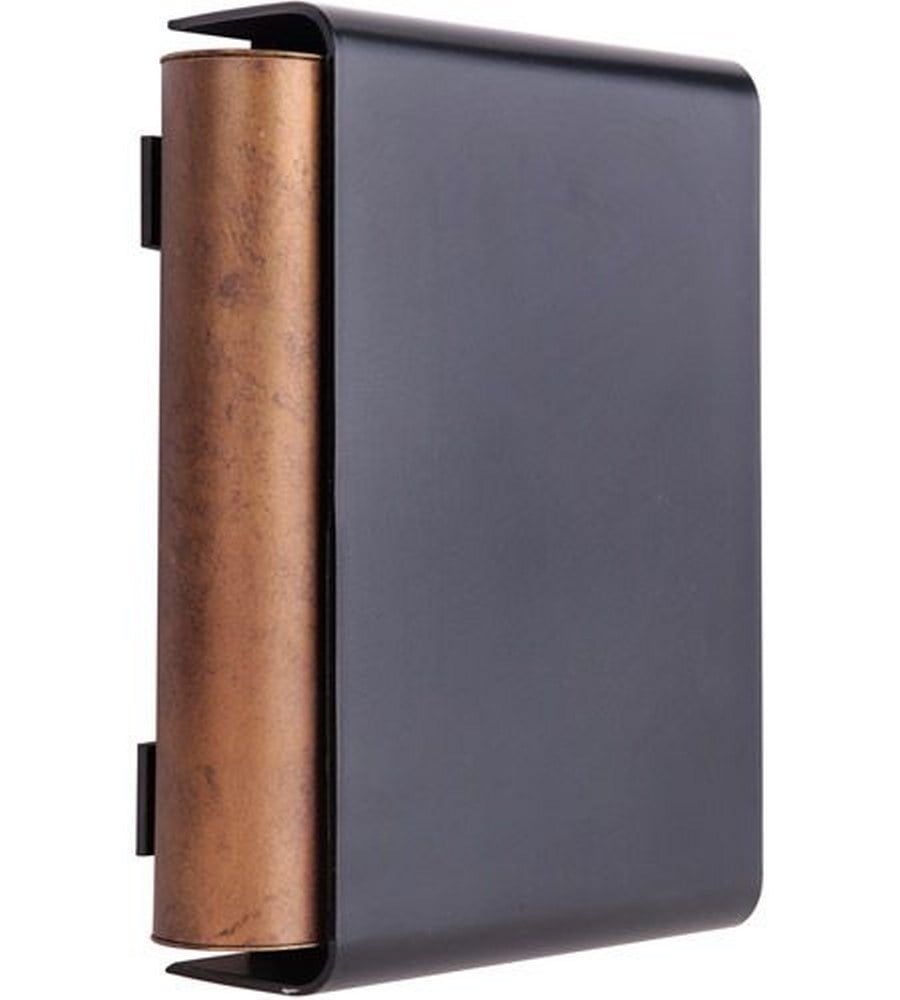 Patina Aged Brass and Black Vertical Door Chime