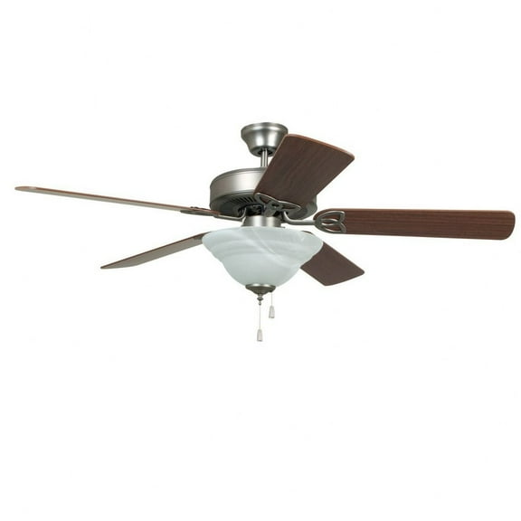 Craftmade Bld525c1 Builder Deluxe 52" 5 Blade Led Indoor Ceiling Fan - Nickel