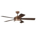 thumbnail image 1 of BRX52BCP5-Craftmade Lighting-Braxton - Ceiling Fan with Light Kit in Transitional Style - 52 inches wide by 15.07 inches high-Brushed Copper Finish, 1 of 5