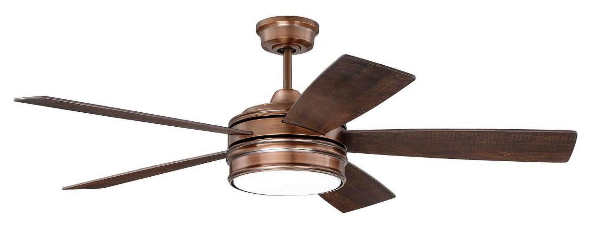 Braxton 52'' Copper Ceiling Fan with LED Light and Remote