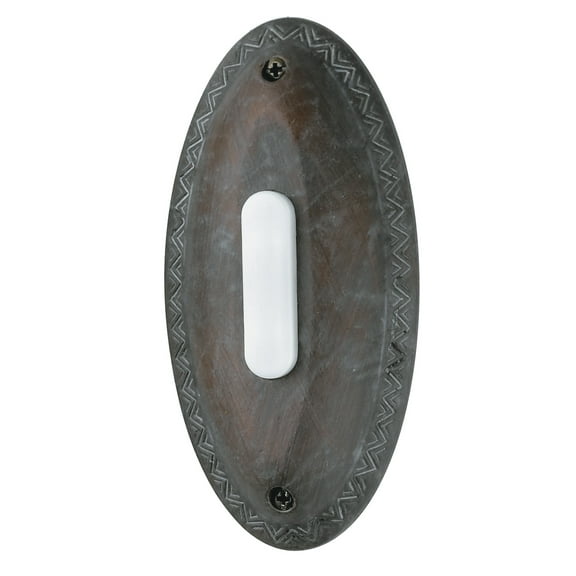 Craftmade Bsovl Designer Surface Oval Shaped Led Pushbutton - Black