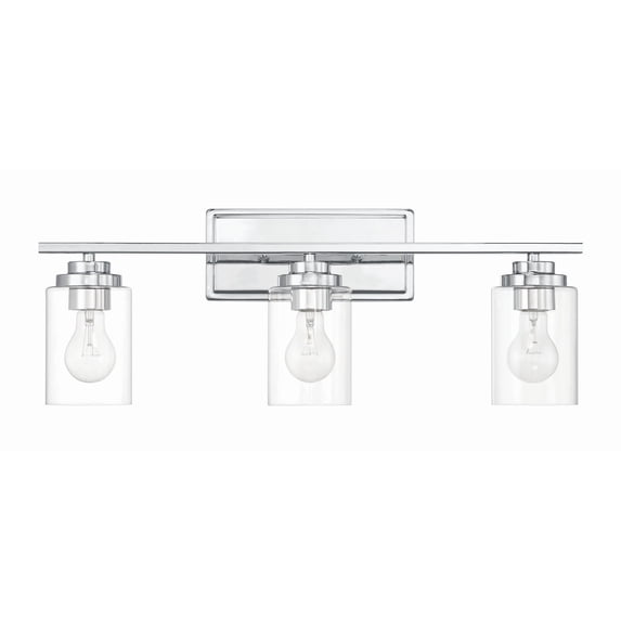20425CH3 Craftmade Lighting Clark - 3 Light Bath Vanity-9.38 Inch Tall and 24.75 Inch Wide-Chrome Finish