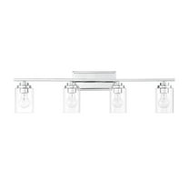 Craftmade - Clark 4 Light 35 in. Chrome Finish Vanity Light with Clear Glass