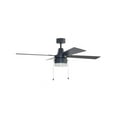 thumbnail image 1 of Craftmade Dal48 Dalton 48" 4 Blade Indoor Ceiling Fan-Led Light Kit Included - Black, 1 of 2