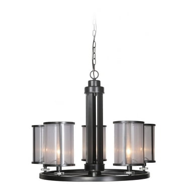 36725-MBK-Craftmade Lighting-Danbury - Five Light Chandelier - 28.5 inches wide by 22.13 inches high     -Traditional Installation