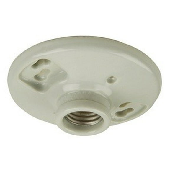Craftmade K212-O One Piece Porcelain Keyless Lamp Holder - White