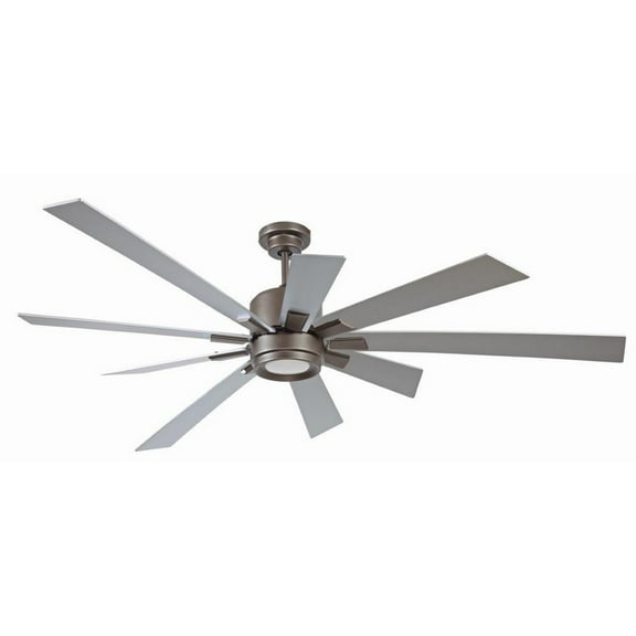 KAT72ESP-72ROAK-Craftmade Lighting-Katana - 72 Inch Ceiling Fan with Light Kit   Espresso Finish with Rustic Oak Blade Finish with Matte White Glass