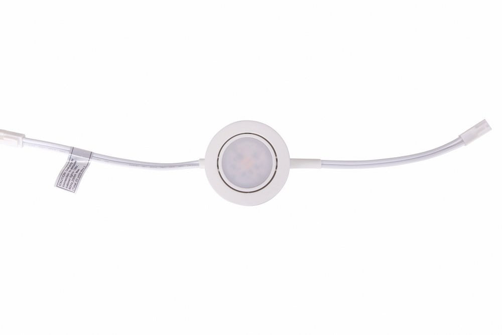 White Low Profile LED Under Cabinet Puck Light