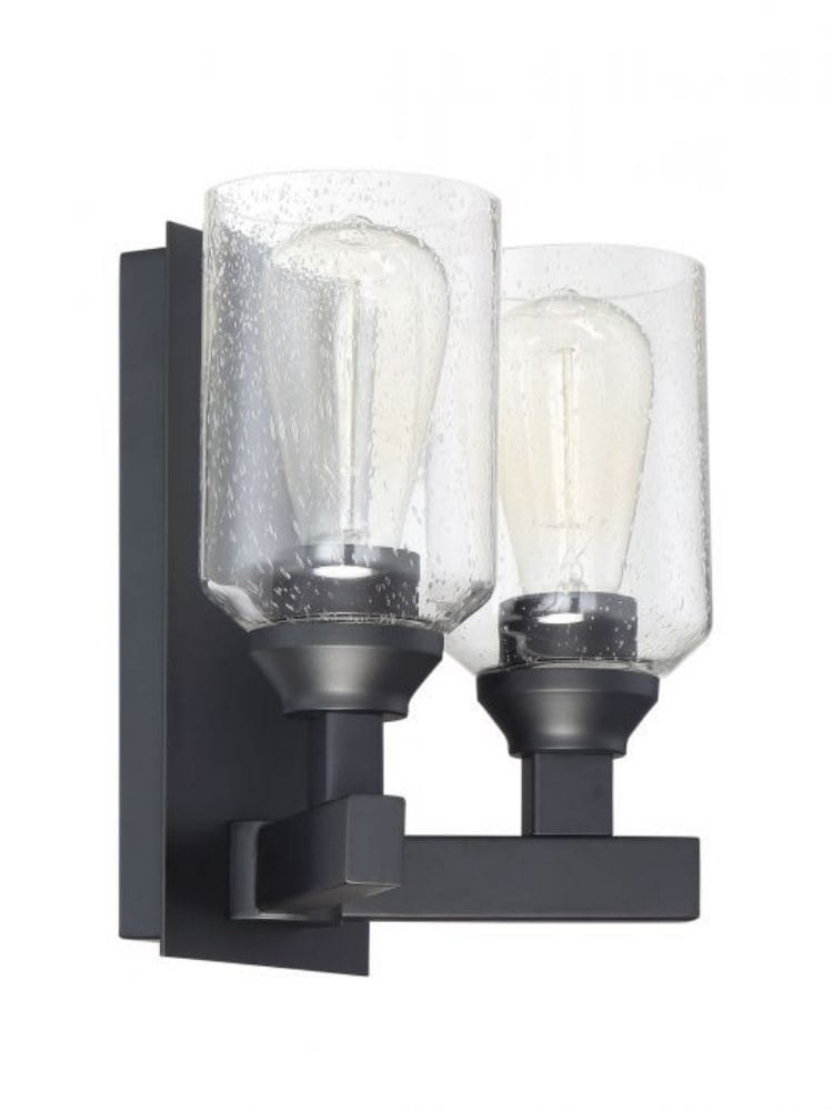 Craftmade Chicago Modern Black Nickel 2-Light Vanity Sconce