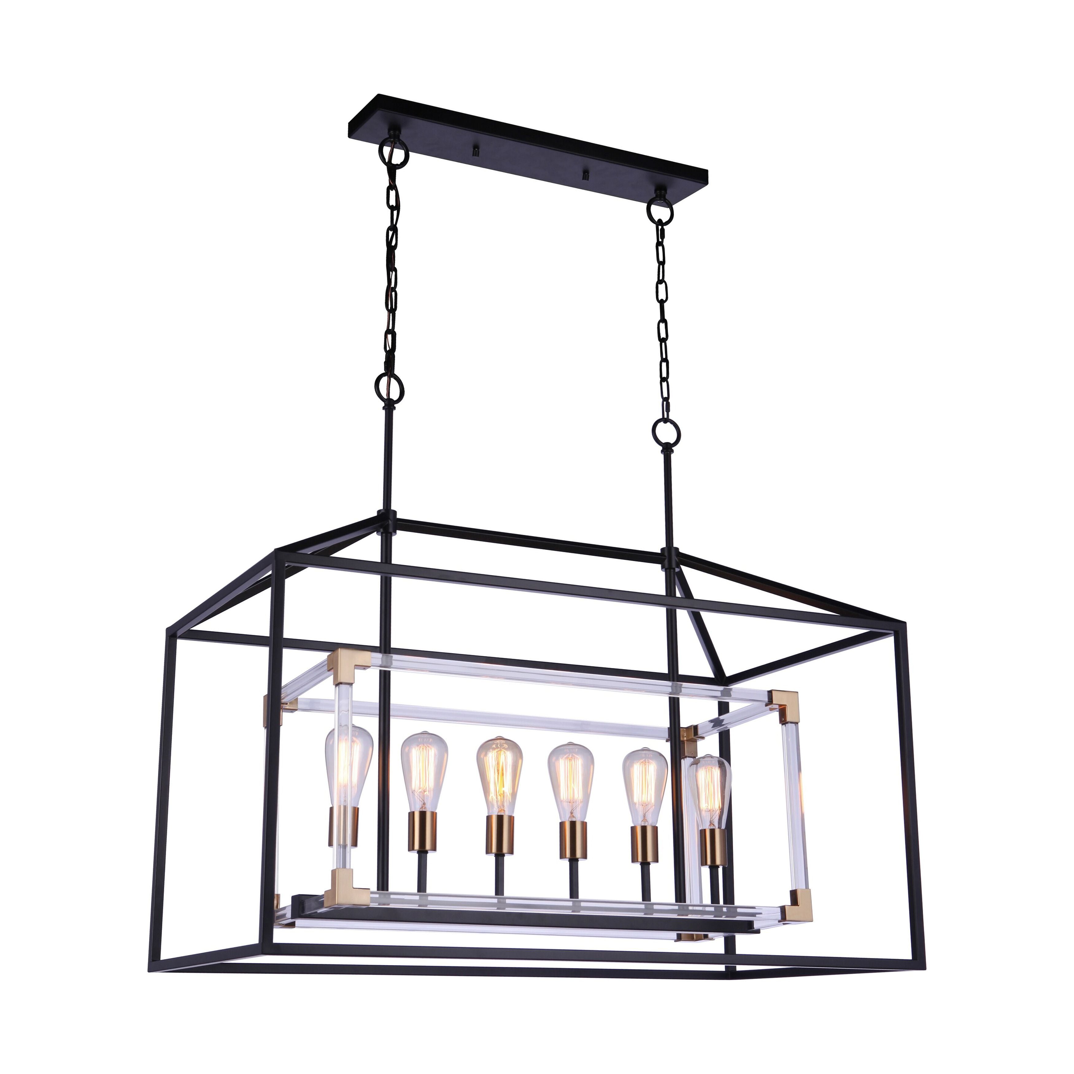 Craftmade Lighting Aaron 6 Light Island38.75 Inches Tall and 19