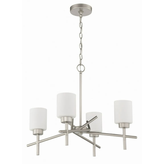 54624-SN Craftmade Lighting Cadence - 4 Light Chandelier-Satin Nickel Finish    -Traditional Installation