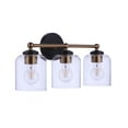 thumbnail image 1 of Coppa 3 - Light Flat Black And Satin Brass Brass Traditional Incandescent Glass And Steel, 1 of 7