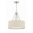 thumbnail image 1 of Craftmade Duke 3 Light 18" Drum Shade Pendant, Brushed Polished Nickel, 56593-BNK, 1 of 6