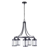 55325-FB Craftmade Lighting Elliot - 5 Light Chandelier In Transitional Style-28 Inches Tall and 26.75 Inche Wide-Flat Black Finish -Traditional