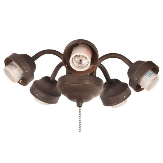 Craftmade Lighting F525-AG-LED Universal - 45W 5 LED Fan Light Kit - 11.75 inches wide by 4 inches high Aged Bronze Textured Finish
