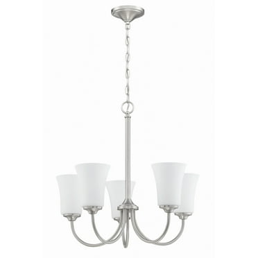 50425-BNK-WG-Craftmade Lighting-Gwyneth - Five Light Chandelier in Traditional Style - 23 inches wide by 22 inches high-Brushed Polished Nickel