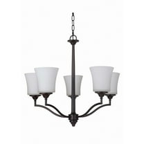 41725-OB Craftmade Lighting Helena - Five Light Chandelier - 25.5 inches wide by 22 inches high-Oiled Bronze Finish    -Traditional Installation
