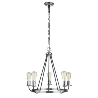 50325-FBBNK-Craftmade Lighting-Randolph - 5 Light Chandelier In Transitional/Modern and Contemporary Style-24 Inches Tall and 25 Inches Wide-Flat