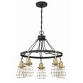 thumbnail image 1 of 50625-FBSB Craftmade Lighting Thatcher - 5 Light Cage Down Chandelier In Transitional/Modern and Contemporary Style-22 Inches Tall and 25 Inches, 1 of 3