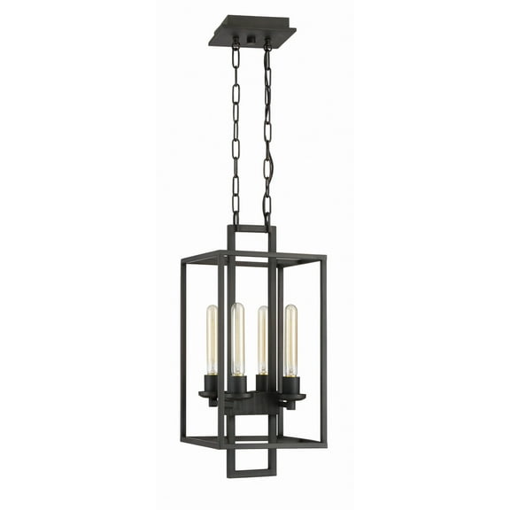 41534-ABZ Craftmade Lighting Cubic - Four Light Foyer - 10.5 inches wide by 24 inches high-Aged Bronze Brushed Finish