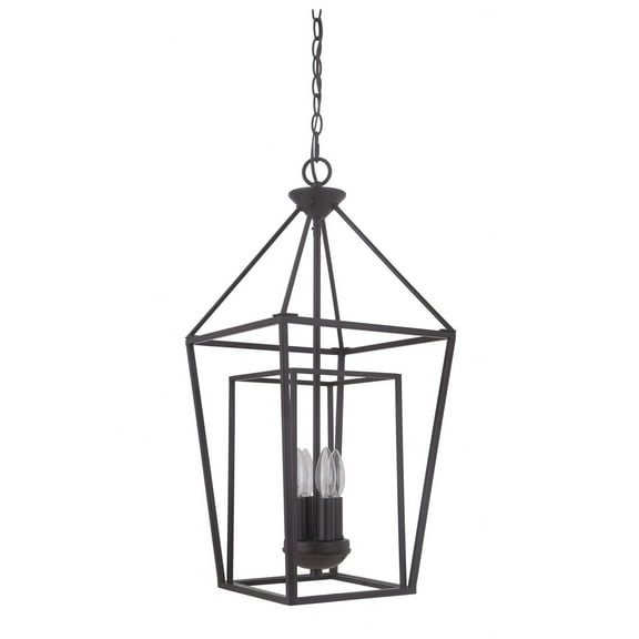 45834-OB-Craftmade Lighting-Hudson - Four Light Small Foyer - 12 inches wide by 26 inches high-Oiled Bronze Finish    -Traditional Installation