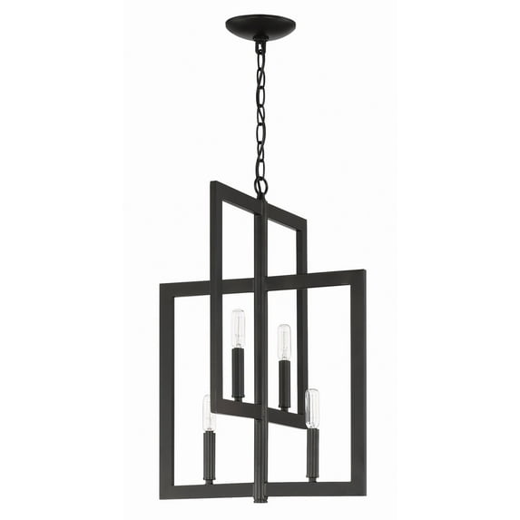 44934-ESP Craftmade Lighting Portrait - Four Light 2-Tier Foyer - 15.5 inches wide by 21.5 inches high-Espresso Finish -Traditional Installation