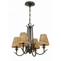 58324-ABZ Craftmade Lighting Kokomo - 4 Light Chandelier-17.88 Inches Tall and 21.25 Inches Wide-Aged Bronze Brushed Finish