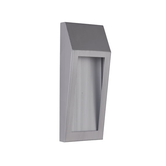 Z9302-BAO-LED Craftmade Lighting Wedge - 7.5W 1 LED Small Outdoor Pocket Wall Lantern in Modern Style - 4.5 inches wide by 11 inches high-Brushed